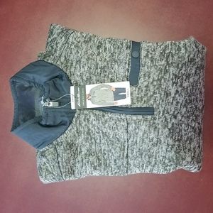 1/4 zip fleece pullover sweater